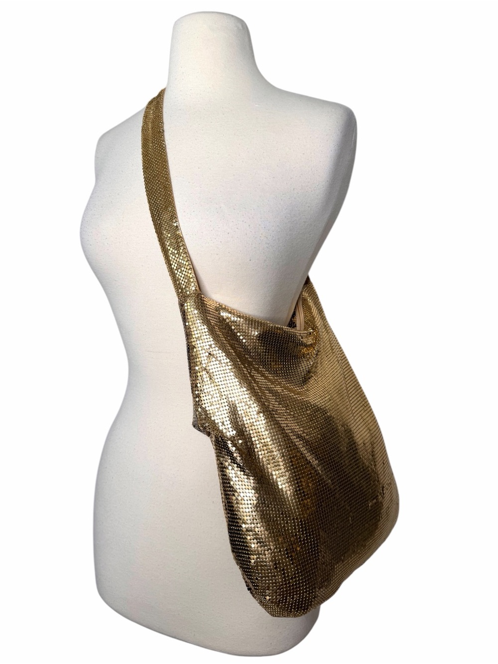 Vintage Metal Leopard Print Shoulder Bag.